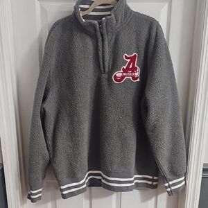 Alabama Gray Fleece Quarter-Zip Pullover